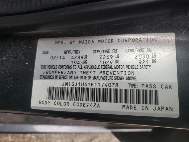 Photo 9 VIN: JM1GJ1U61F1174078 - MAZDA 6 SPORT 