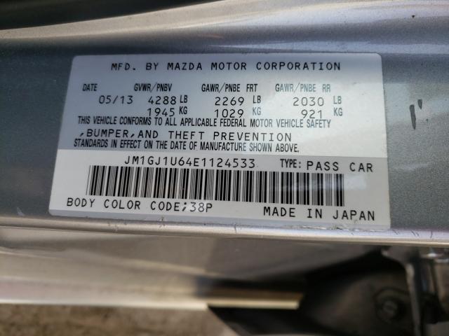 Photo 9 VIN: JM1GJ1U64E1124533 - MAZDA 6 SPORT 