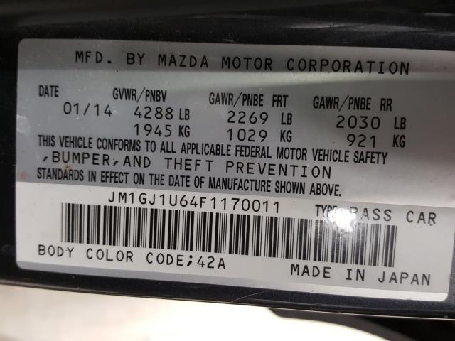 Photo 9 VIN: JM1GJ1U64F1170011 - MAZDA 6 SPORT 