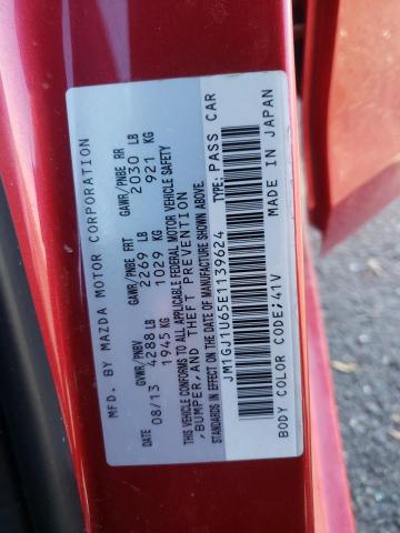 Photo 11 VIN: JM1GJ1U65E1139624 - MAZDA 6 