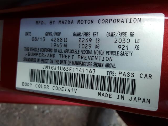 Photo 9 VIN: JM1GJ1U65E1141163 - MAZDA 6 SPORT 