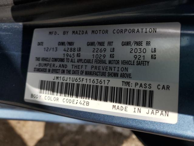 Photo 11 VIN: JM1GJ1U65F1163617 - MAZDA 6 