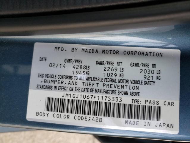 Photo 11 VIN: JM1GJ1U67F1175333 - MAZDA 6 SPORT 