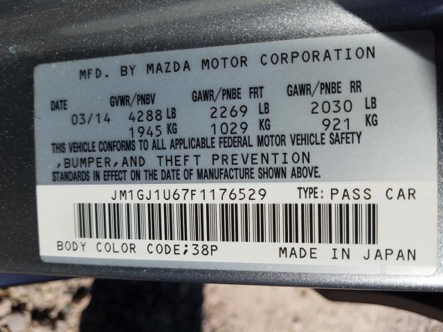 Photo 9 VIN: JM1GJ1U67F1176529 - MAZDA MAZDA 6 