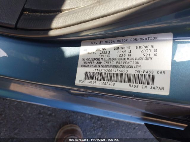 Photo 8 VIN: JM1GJ1V50G1436650 - MAZDA MAZDA6 