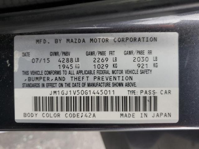 Photo 11 VIN: JM1GJ1V50G1445011 - MAZDA 6 TOURING 