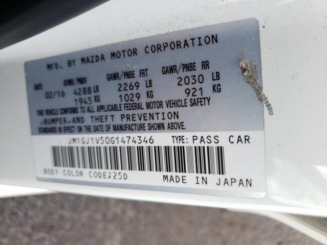 Photo 12 VIN: JM1GJ1V50G1474346 - MAZDA 6 TOURING 