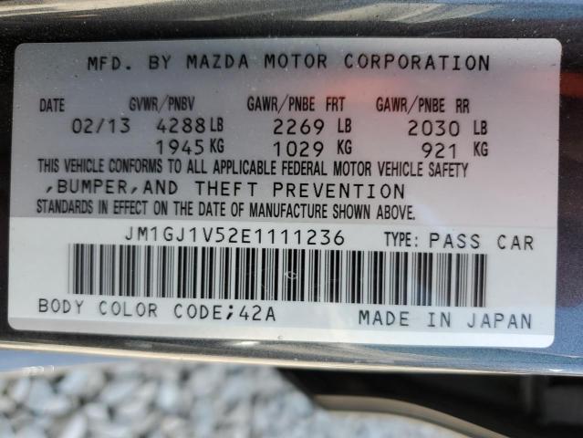 Photo 9 VIN: JM1GJ1V52E1111236 - MAZDA 6 TOURING 