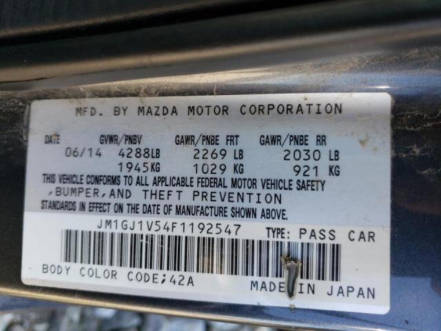 Photo 9 VIN: JM1GJ1V54F1192547 - MAZDA 6 TOURING 