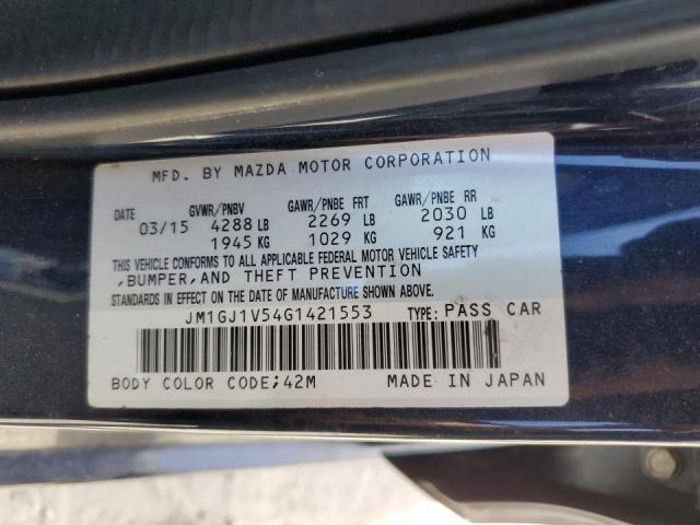 Photo 11 VIN: JM1GJ1V54G1421553 - MAZDA 6 TOURING 