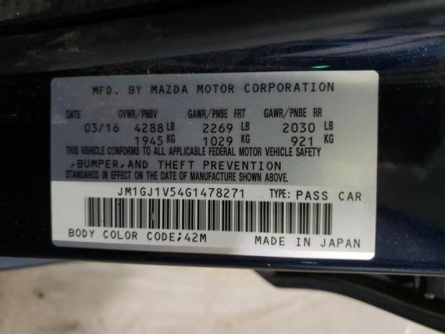 Photo 9 VIN: JM1GJ1V54G1478271 - MAZDA 6 TOURING 