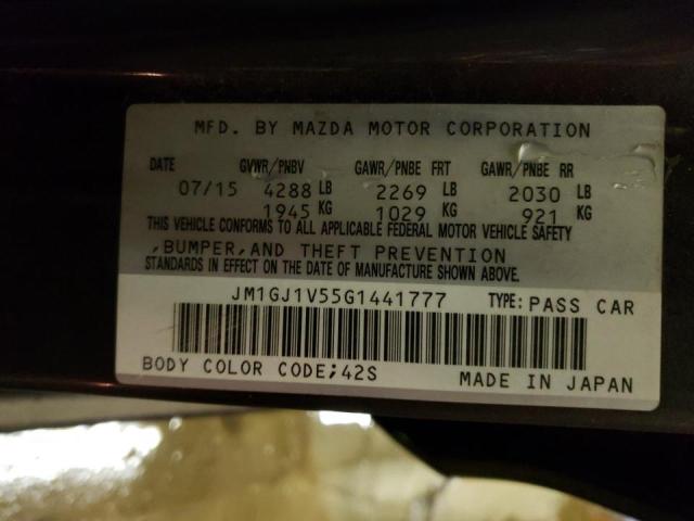 Photo 9 VIN: JM1GJ1V55G1441777 - MAZDA 6 TOURING 