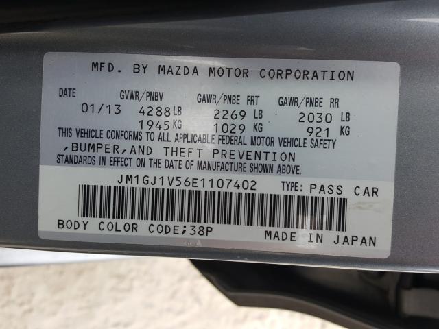 Photo 9 VIN: JM1GJ1V56E1107402 - MAZDA 6 TOURING 