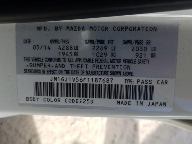 Photo 9 VIN: JM1GJ1V56F1187687 - MAZDA 6 