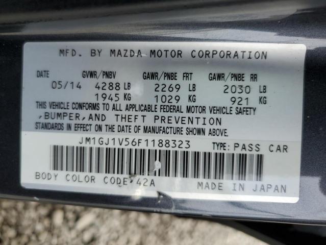 Photo 11 VIN: JM1GJ1V56F1188323 - MAZDA 6 TOURING 