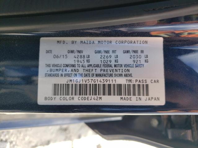 Photo 12 VIN: JM1GJ1V57G1439111 - MAZDA 6 TOURING 