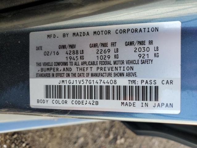 Photo 11 VIN: JM1GJ1V57G1474408 - MAZDA 6 