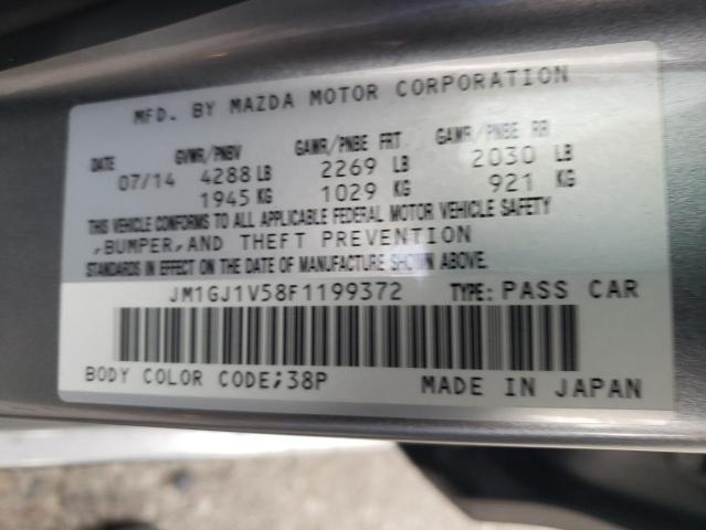 Photo 11 VIN: JM1GJ1V58F1199372 - MAZDA 6 TOURING 