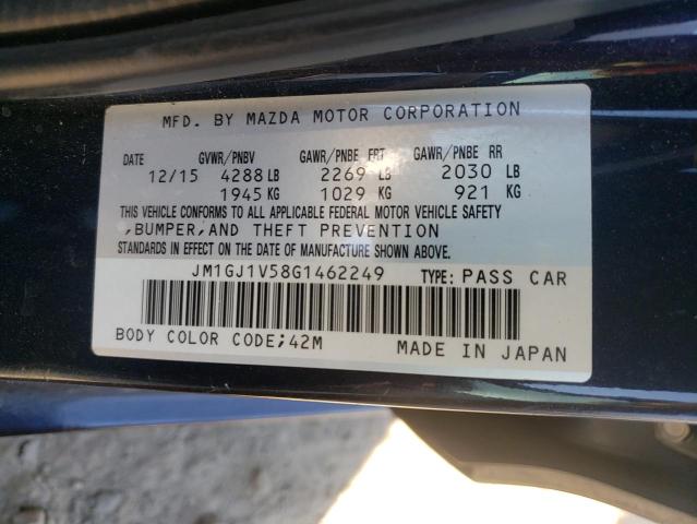 Photo 9 VIN: JM1GJ1V58G1462249 - MAZDA 6 TOURING 