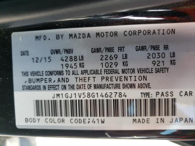 Photo 9 VIN: JM1GJ1V58G1462784 - MAZDA 6 