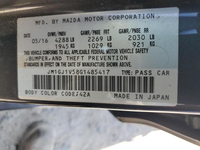 Photo 11 VIN: JM1GJ1V58G1485417 - MAZDA 6 TOURING 