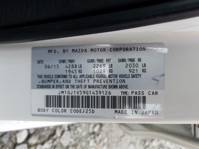 Photo 9 VIN: JM1GJ1V59G1439126 - MAZDA 6 TOURING 