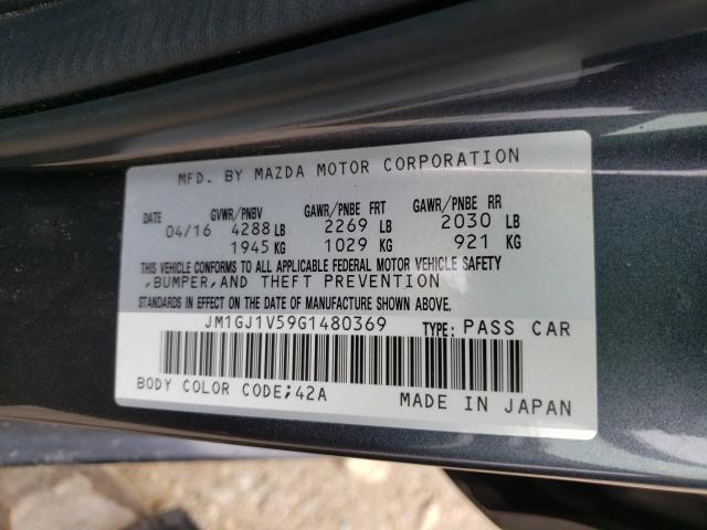 Photo 9 VIN: JM1GJ1V59G1480369 - MAZDA 6 