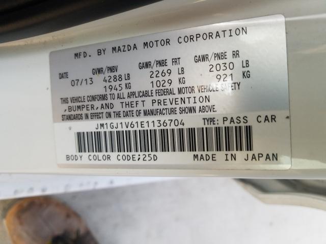 Photo 9 VIN: JM1GJ1V61E1136704 - MAZDA 6 