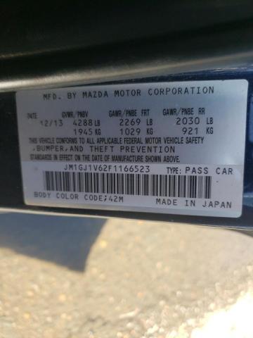 Photo 11 VIN: JM1GJ1V62F1166523 - MAZDA 6 TOURING 