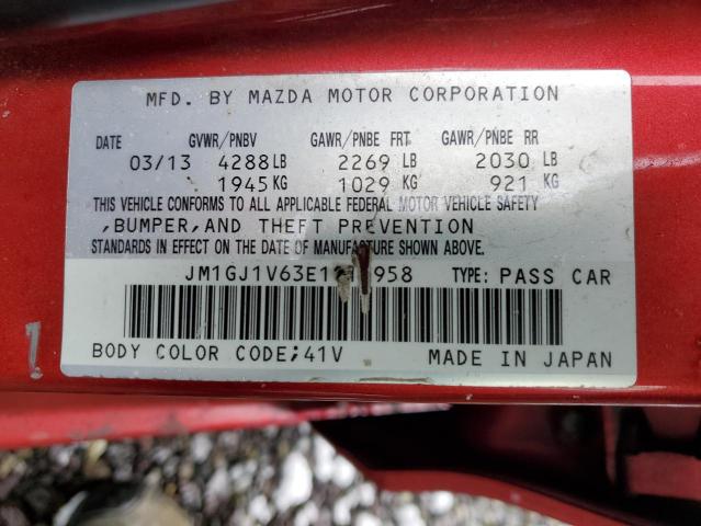 Photo 11 VIN: JM1GJ1V63E1117958 - MAZDA 6 