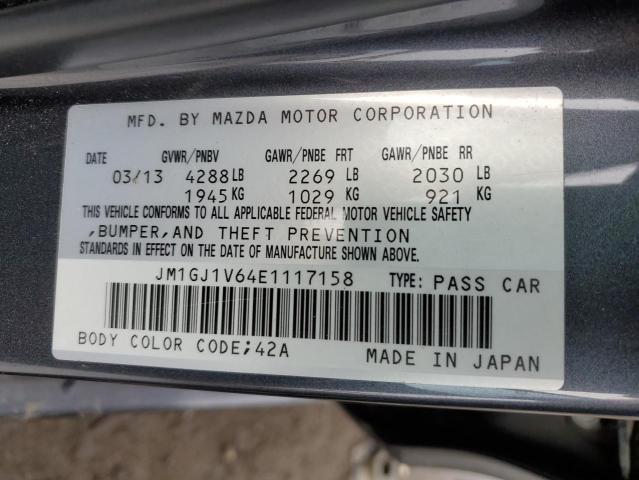 Photo 11 VIN: JM1GJ1V64E1117158 - MAZDA 6 