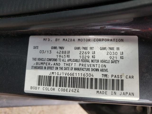 Photo 9 VIN: JM1GJ1V66E1116304 - MAZDA 6 TOURING 