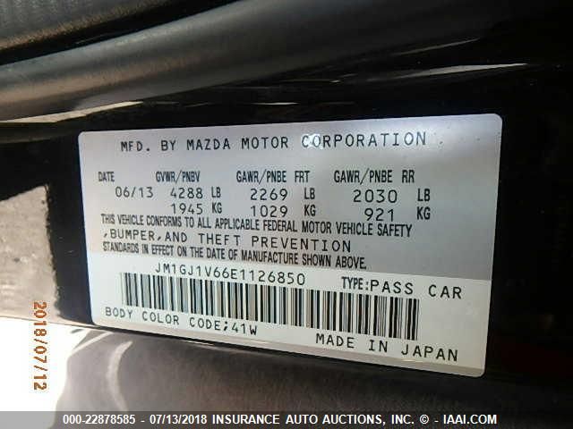 Photo 8 VIN: JM1GJ1V66E1126850 - MAZDA 6 