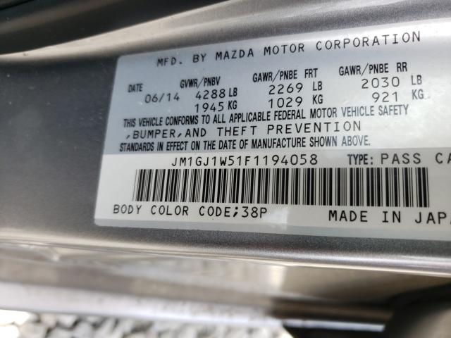 Photo 9 VIN: JM1GJ1W51F1194058 - MAZDA 6 