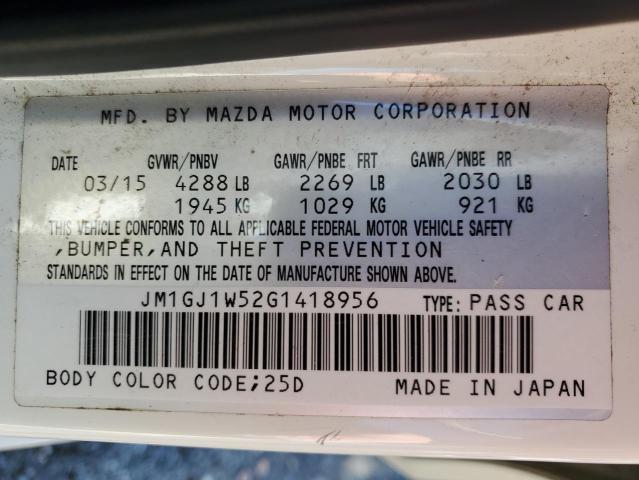 Photo 11 VIN: JM1GJ1W52G1418956 - MAZDA 6 