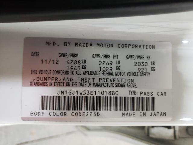 Photo 9 VIN: JM1GJ1W53E1101880 - MAZDA 6 GRAND TO 