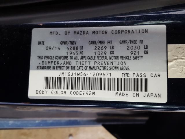 Photo 9 VIN: JM1GJ1W56F1209671 - MAZDA 6 GRAND TO 