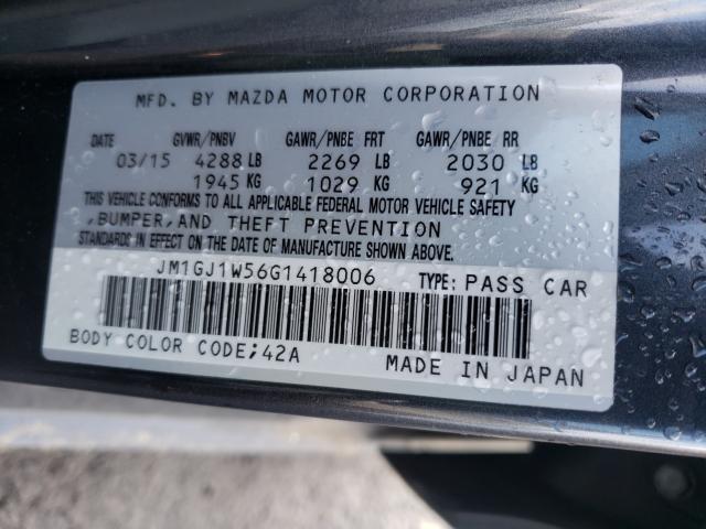 Photo 9 VIN: JM1GJ1W56G1418006 - MAZDA 6 