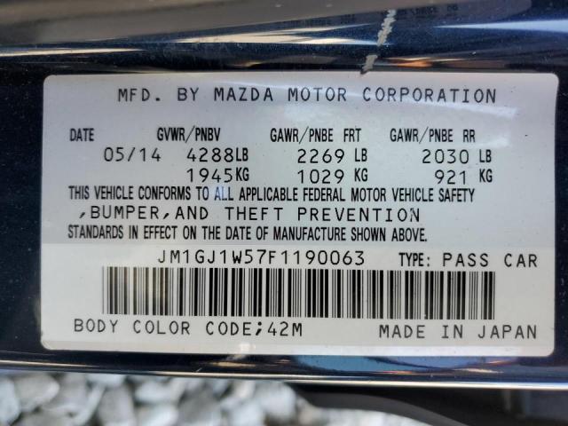 Photo 9 VIN: JM1GJ1W57F1190063 - MAZDA 6 GRAND TO 