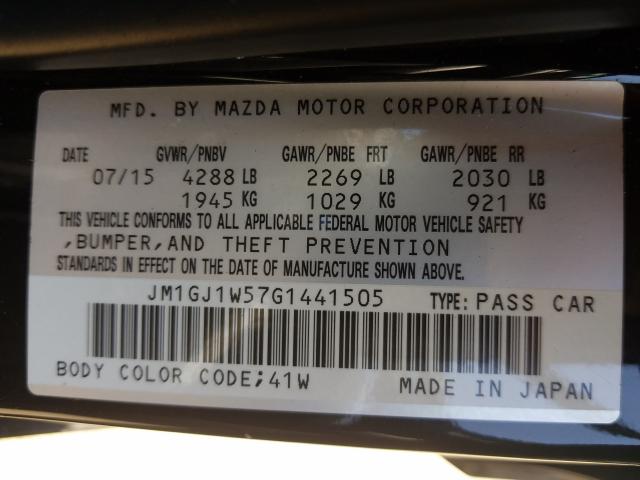 Photo 9 VIN: JM1GJ1W57G1441505 - MAZDA 6 GRAND TO 