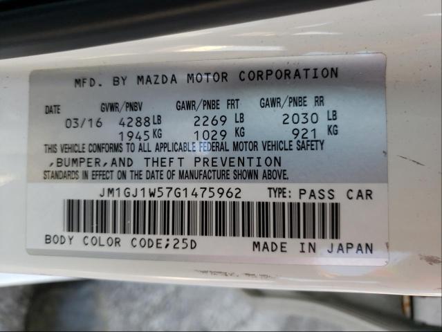 Photo 9 VIN: JM1GJ1W57G1475962 - MAZDA 6 GRAND TO 