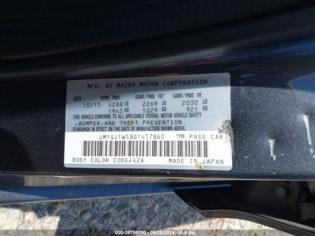 Photo 8 VIN: JM1GJ1W58G1457860 - MAZDA MAZDA6 