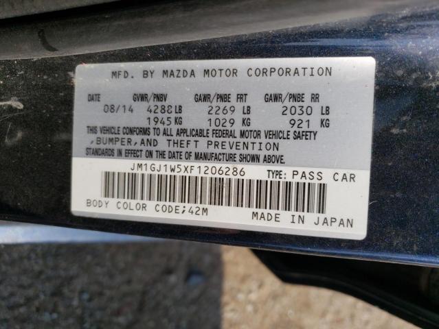 Photo 11 VIN: JM1GJ1W5XF1206286 - MAZDA 6 