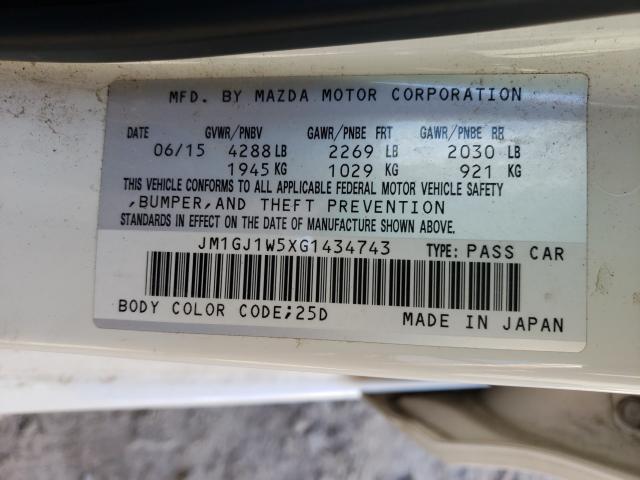 Photo 9 VIN: JM1GJ1W5XG1434743 - MAZDA 6 