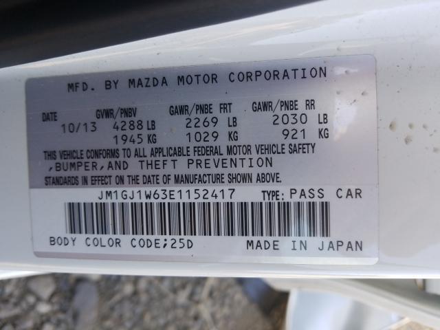 Photo 9 VIN: JM1GJ1W63E1152417 - MAZDA 6 GRAND TO 