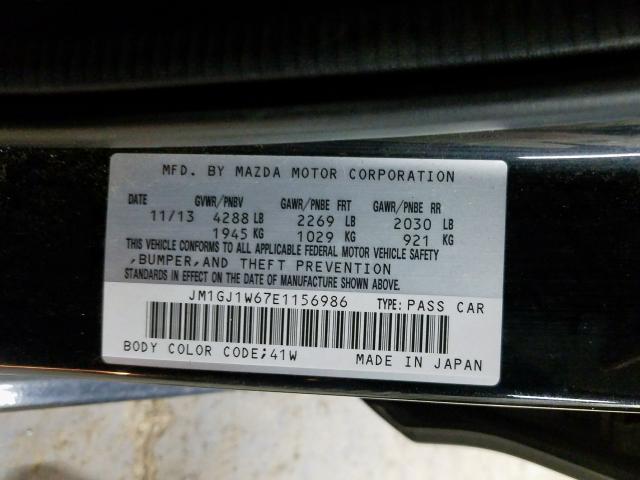 Photo 9 VIN: JM1GJ1W67E1156986 - MAZDA 6 