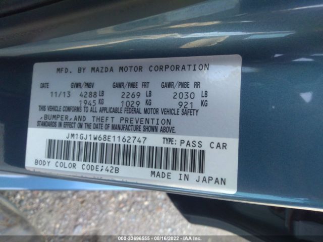 Photo 8 VIN: JM1GJ1W68E1162747 - MAZDA 6 