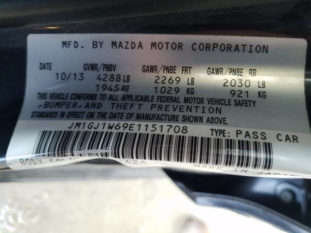 Photo 9 VIN: JM1GJ1W69E1151708 - MAZDA 6 