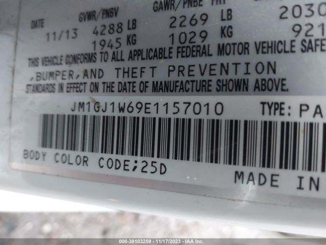 Photo 8 VIN: JM1GJ1W69E1157010 - MAZDA MAZDA6 