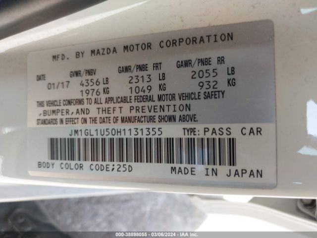 Photo 8 VIN: JM1GL1U50H1131355 - MAZDA MAZDA6 